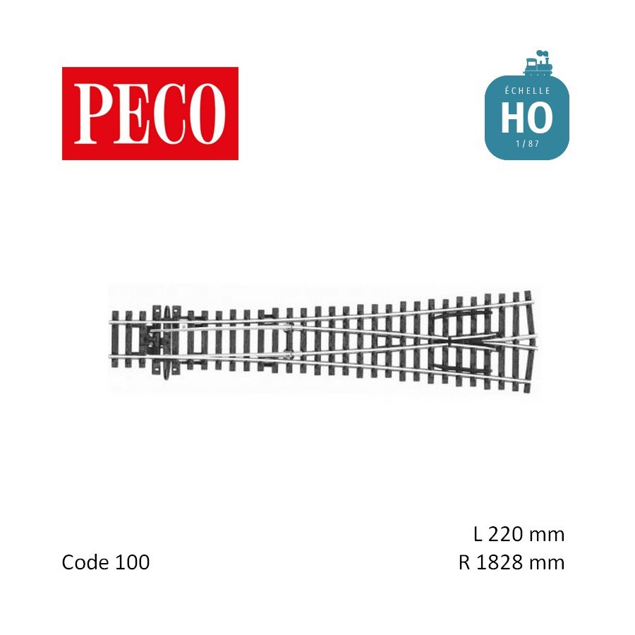 Aiguillage Sym Trique Long Electrofrog R Mm Code Ho Peco Sl E