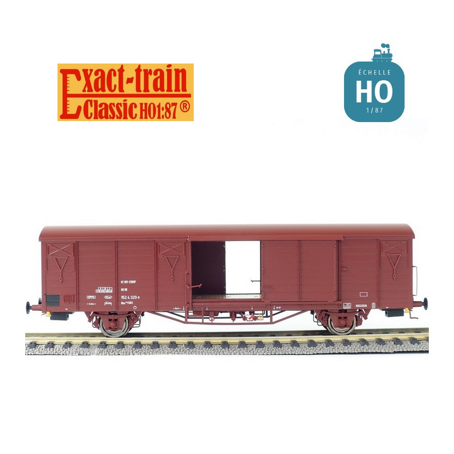 Wagon Couvert DB Gbs 258 Porte Avec Renforts Ep VI HO Exact Train EX20709