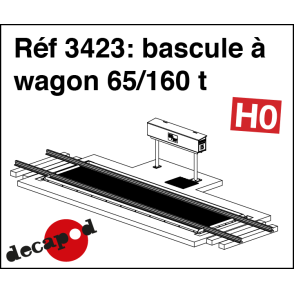 Bascule à wagon 65/160 t HO Decapod 3423 - Maketis