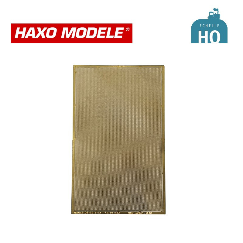 Grillage maille losange 0.3 x 0,4mm fil 0.13mm HO Haxo Modèle HM00180
