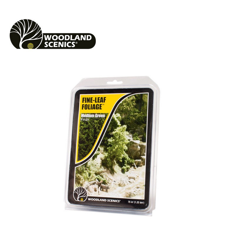 Woodland Scenics WT45: Herbe, vert moyen, fine 1:160