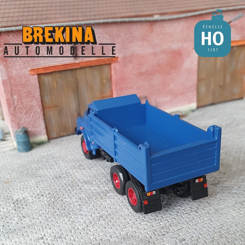 Camion de Chantier à benne MAN 26280 H bleu HO Brekina 78100