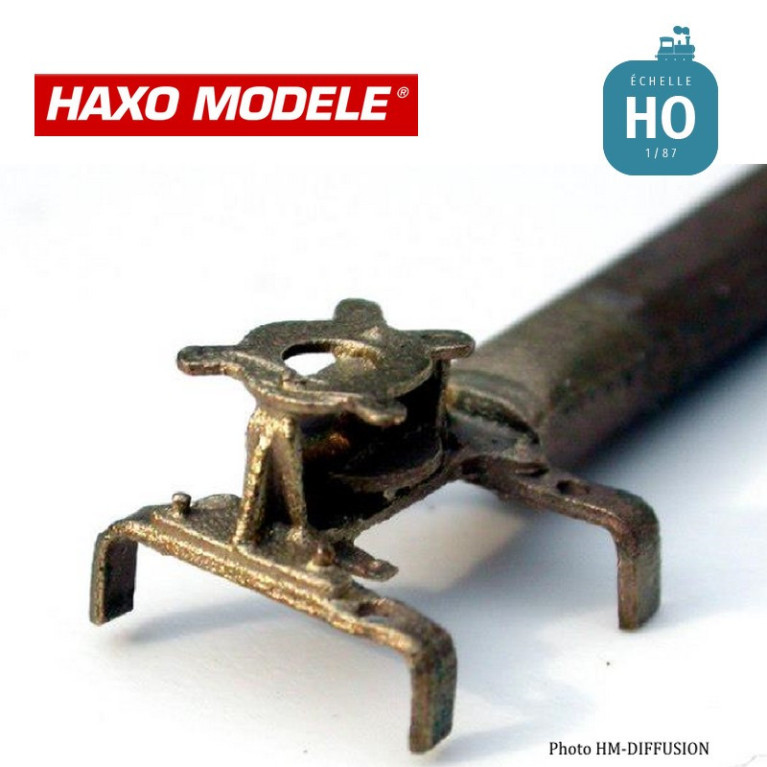 Poulie renvoi d'angle transmission funiculaire HO Haxo Modèle HM45043