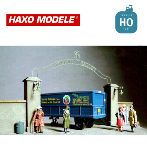 Piliers pour porte de dépôt HO Haxo Modèle HM49015  - Maketis