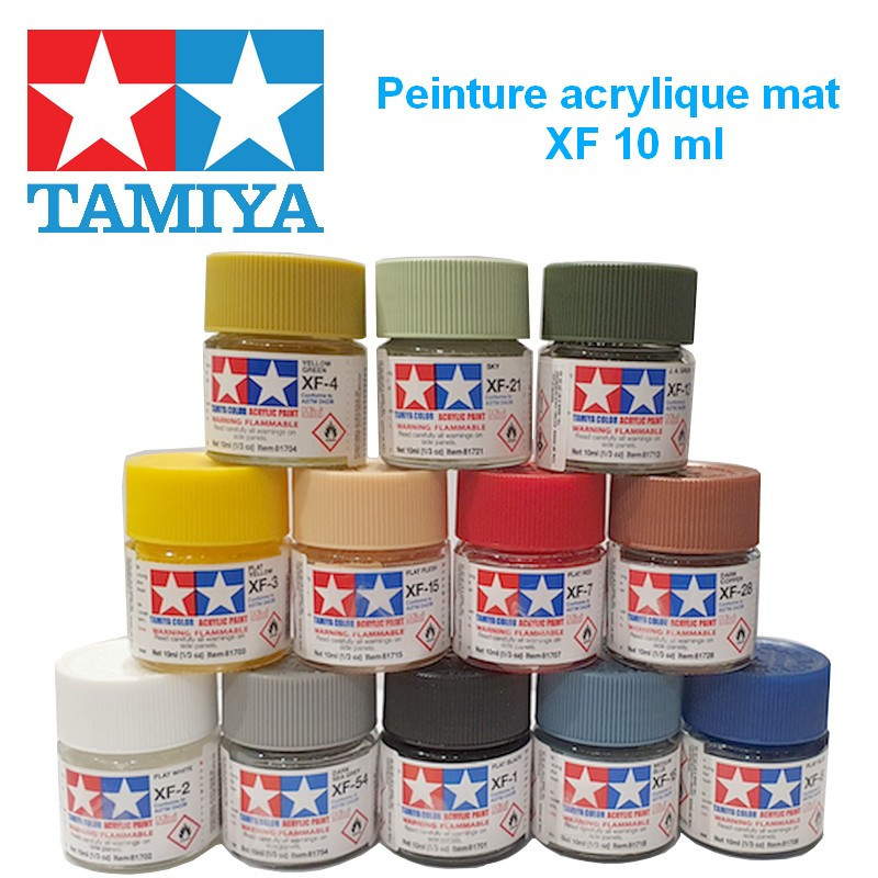 Peinture maquette acrylique Tamiya serie XF Tamiya TAMXF