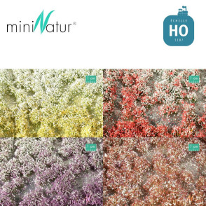 Blütenbüschel HO (1/87) 15x8 cm Mininatur 726-2x S - Maketis
