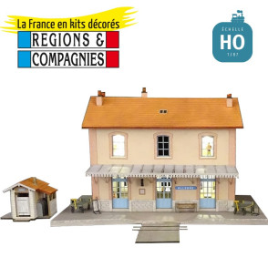 Gare PLM 3 portes + wc (Sincey-les-Rouvray) HO Régions et Compagnies GAR601 - Maketis