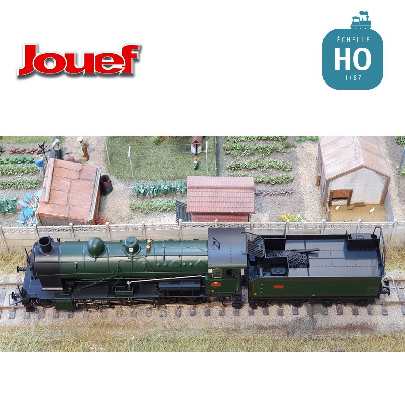 Locomotive à vapeur 140 C 133 avec tender 18 B 12 SNCF Ep III Digital son HO Jouef HJ2415S-Maketis
