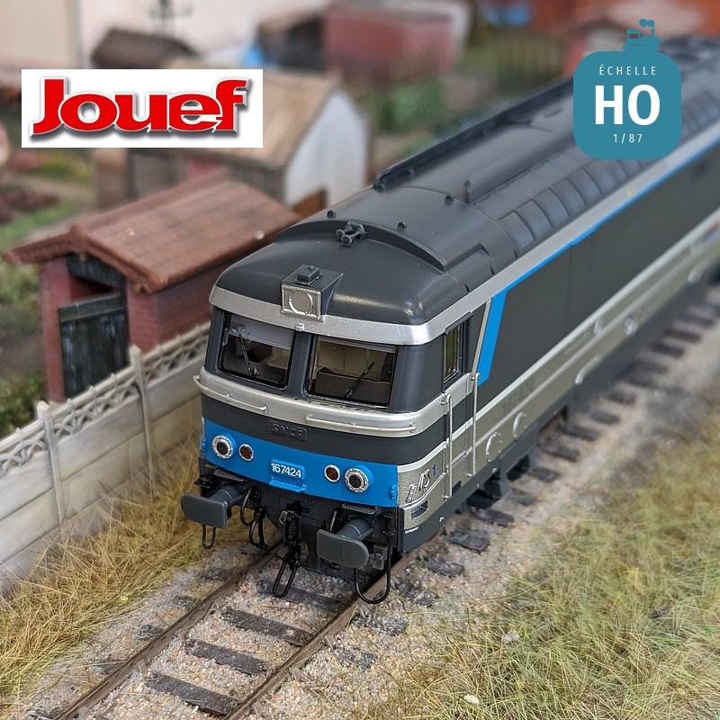 Diesel locomotive BB 167424 delivered ‘Multiservice’ SNCF Ep VI Analog HO Jouef HJ2447 - Maketis