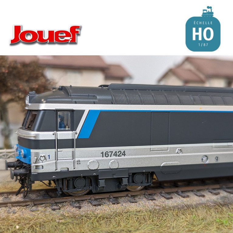 Diesel locomotive BB 167424 delivered ‘Multiservice’ SNCF Ep VI Analog HO Jouef HJ2447 - Maketis