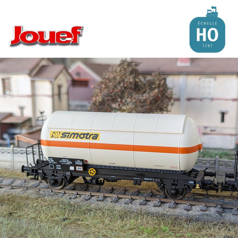 Coffret 2 wagons-citernes à 2 essieux avec toit de protection solaire "Simotra" SNCF Ep IV HO Jouef HJ6265 - Maketis