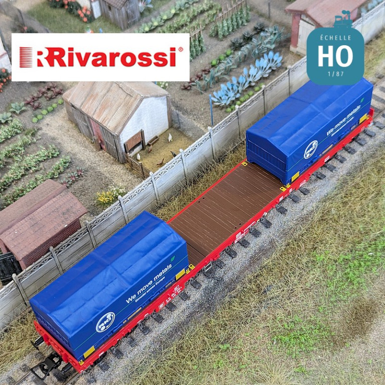 Wagon Rglns 673 Conteneurs Rheinkraft DB AG Ep VI HO Rivarossi HR6558