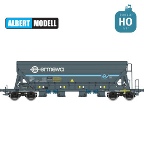 Wagon trémie transport de sucre Tapps bogies Y25 moulés Ermewa Ep VI HO Albert Modell 065304
