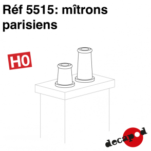 Mitrons parisiens (8 pcs) HO Decapod 5515 - Maketis