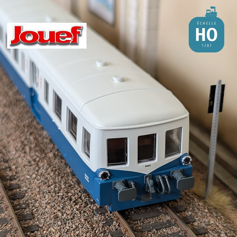 Autorail diesel X 93953 "Picasso" bleu/beige SNCF Ep IV Analogique HO Jouef HJ2619 - Maketis