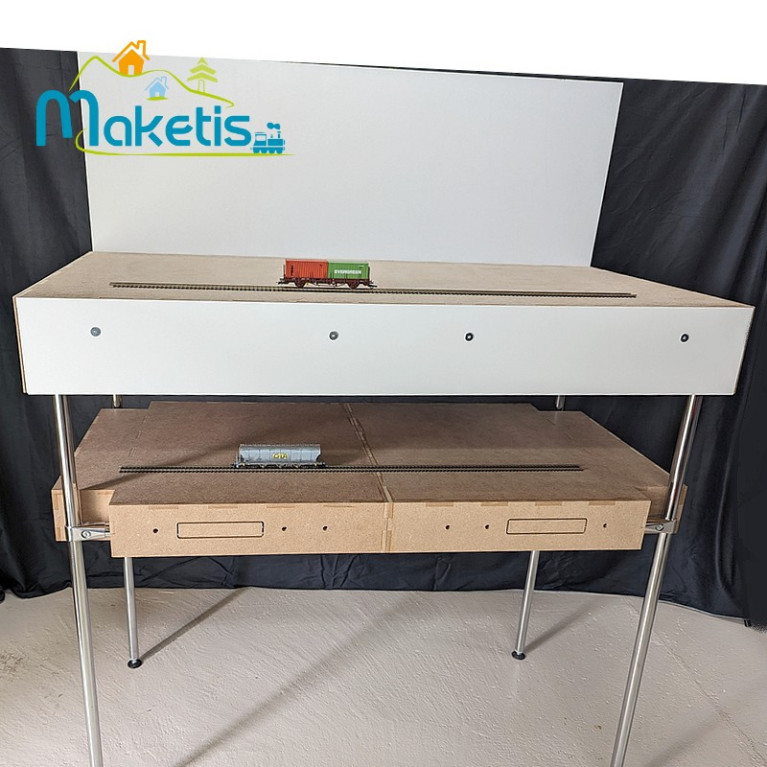 Module inférieur 118x59cm en 2 pièces pour Easy Module Maketis MOD50200 - Maketis