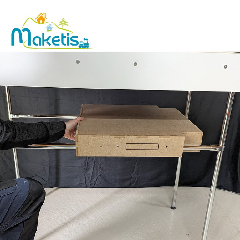 Module inférieur 118x59cm en 2 pièces pour Easy Module Maketis MOD50200 - Maketis