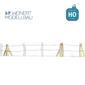 Poteaux de coin et clôture de pâturage HO Weinert 32761 - Maketis