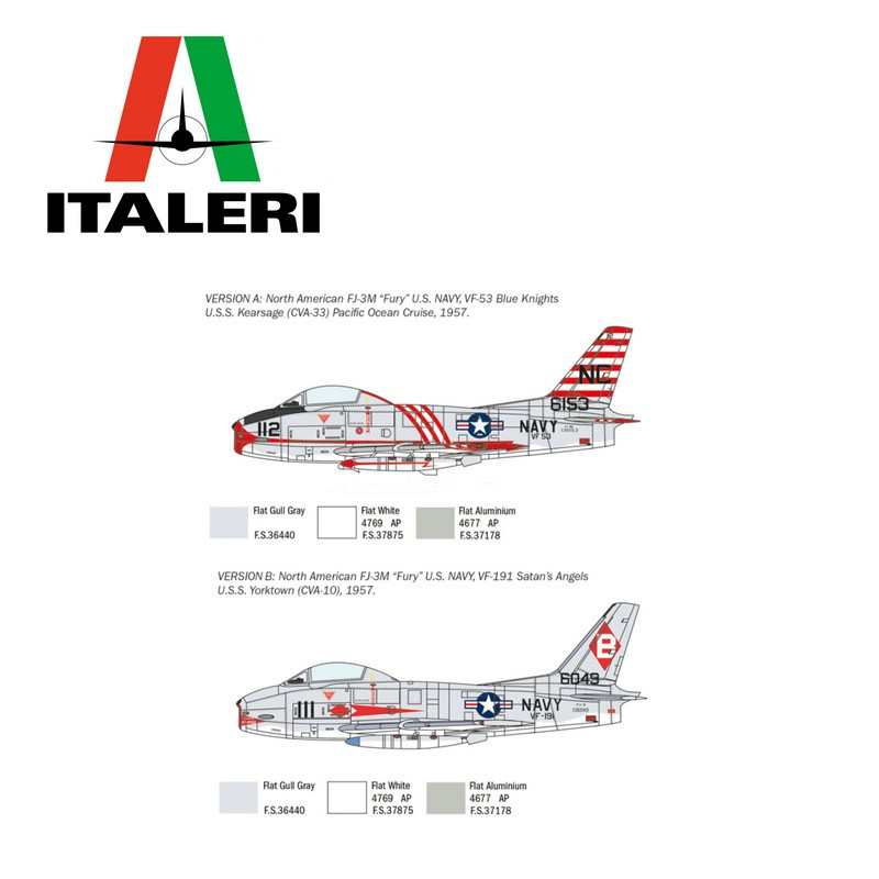 Avion North American FJ-2/3 Fury 1/48 Italeri 2811 - Maketis