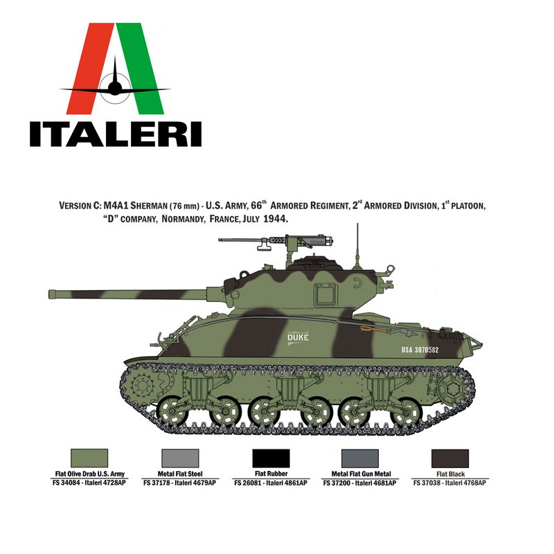 Char M4A1 SHERMAN et infanterie 1/35 Italeri 6568 - Maketis