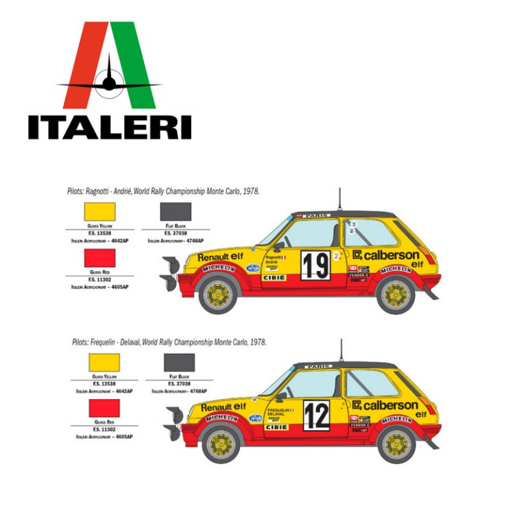 Voiture Renault 5 Alpine Rallye 1/24 ITALERI 3652