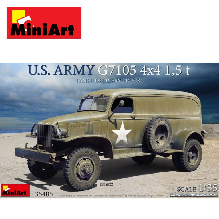 Camion militaire de livraison US ARMY G7105 4x4 1,5 t WWII 1/35 MiniArt 35405 - Maketis