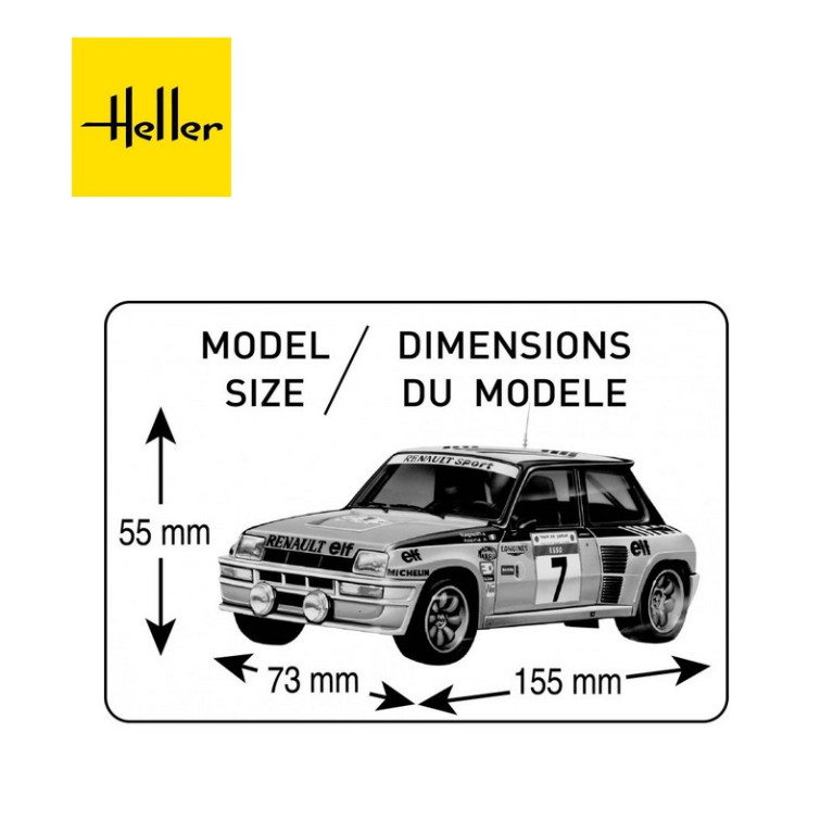 RENAULT R5 TURBO 1/24 Heller 80717