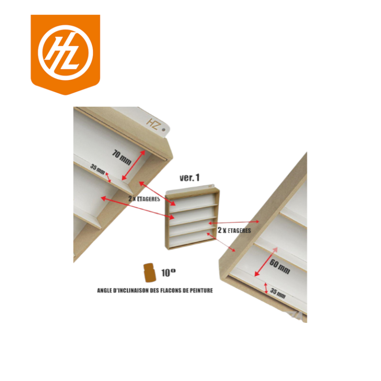 Présentoir organiseur peinture pot 26mm HobbyZone S3S - Maketis