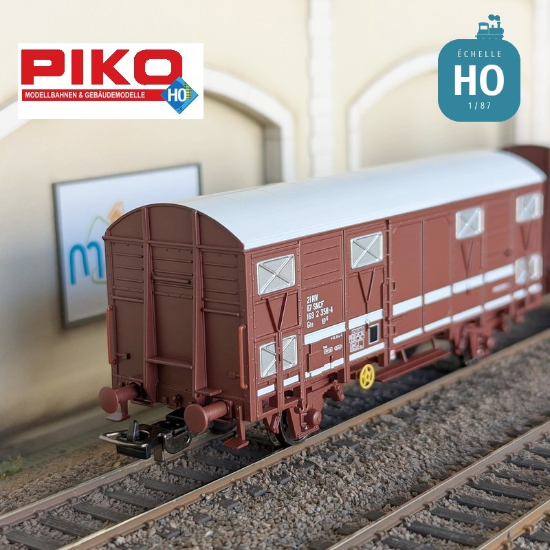 Set 2 gedeckte Primeurwagen Typ Ghs 69.9 SNCF Ep IV/V HO Piko 97311 - Maketis