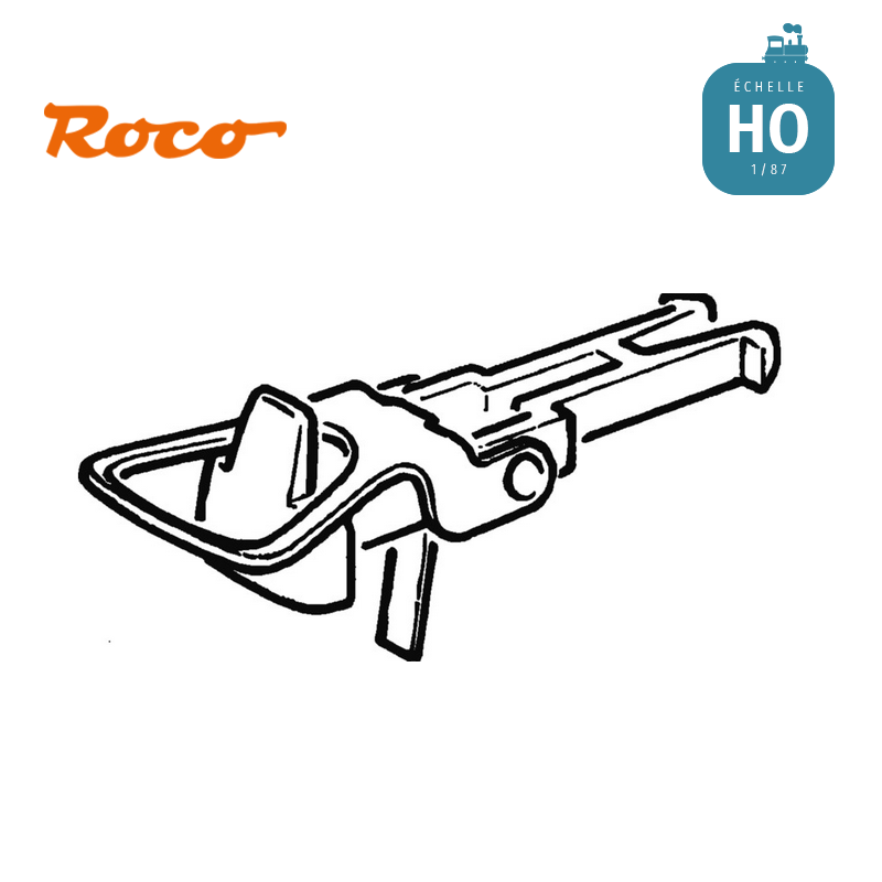 50 Têtes d‘attelage à boucle HO ROCO 40243 - Maketis