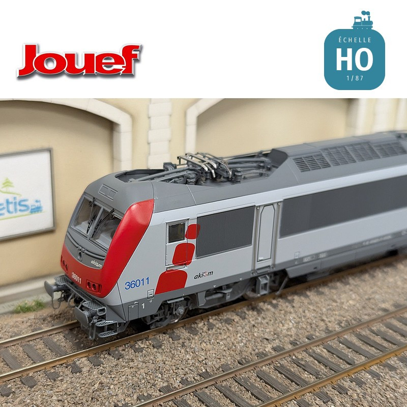 Locomotive électrique BB 36011 "Astride" nouvelle livrée Akiem Ep VI digital sonore HO Jouef HJ2460S - Maketis