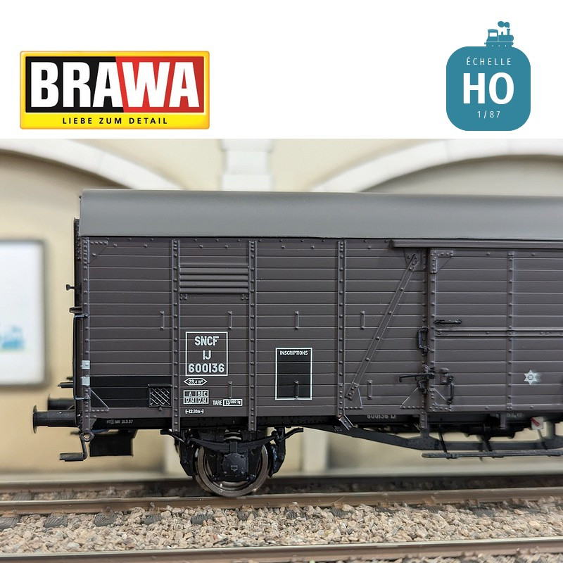 Wagon couvert type IJ SNCF Ep III HO Brawa 50495 - Maketis