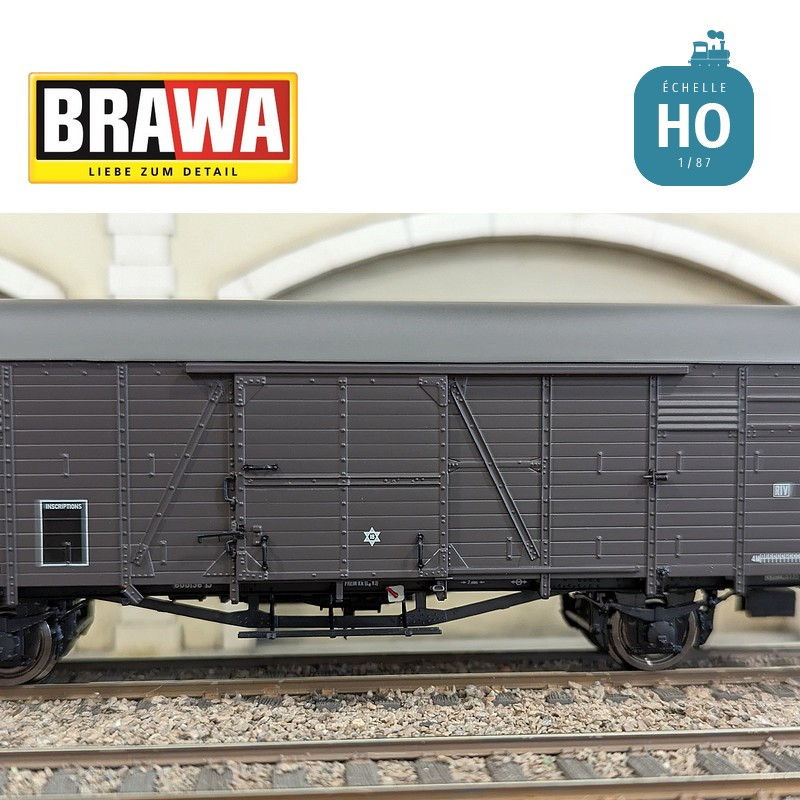 Wagon couvert type IJ SNCF Ep III HO Brawa 50495 - Maketis