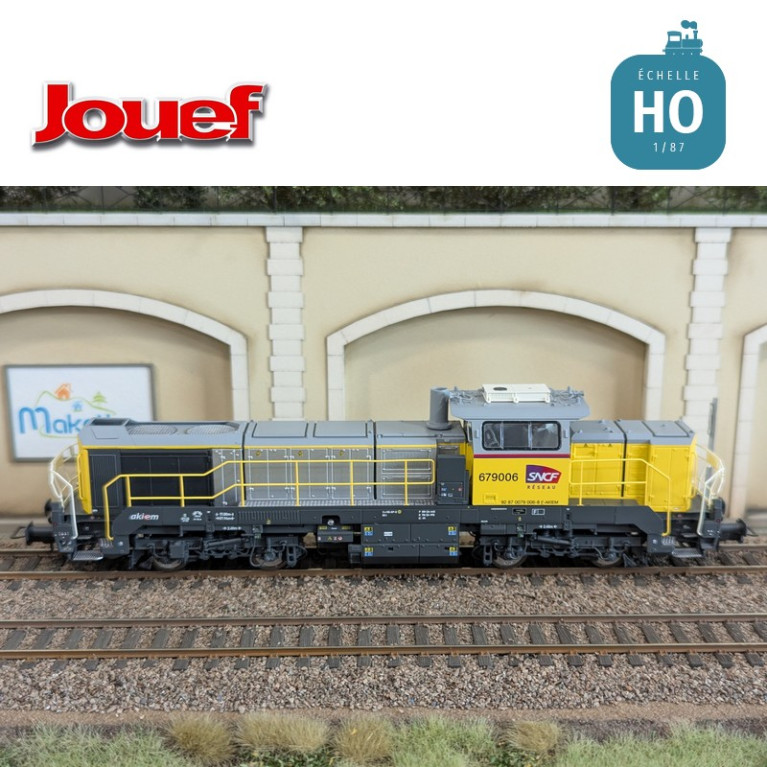 Diesellokomotive BB679006 Vossloh DE 18 Akiem/SNCF Réseau EP VI Digital Son HO Jouef HJS2466S - Maketis