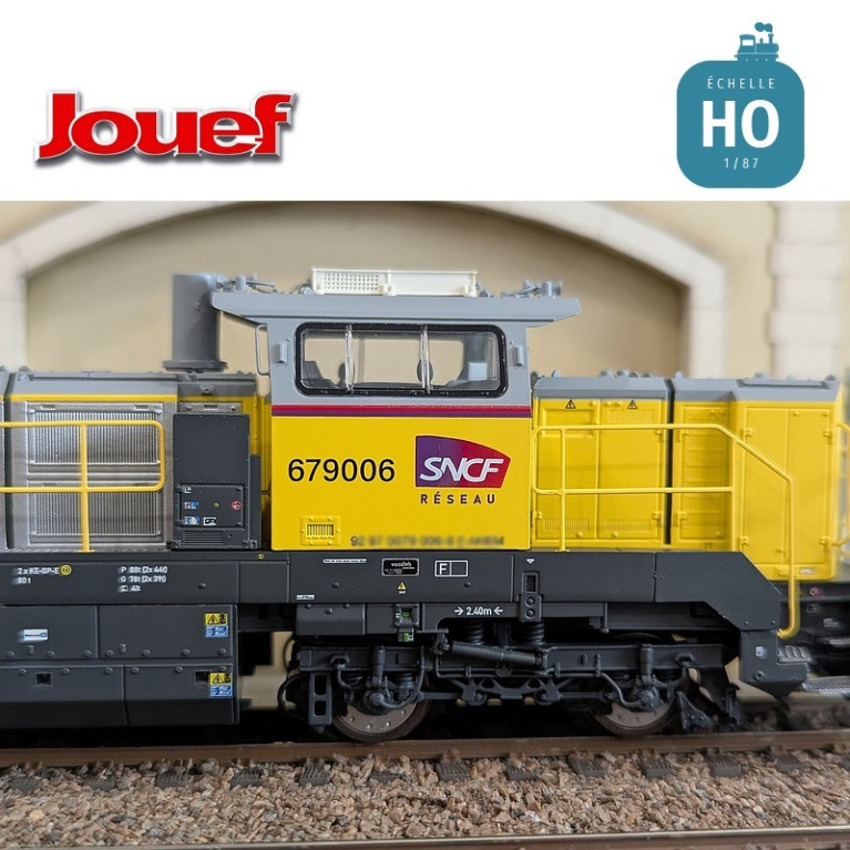 Diesellokomotive BB679006 Vossloh DE 18 Akiem/SNCF Réseau EP VI Analog HO Jouef HJS2466 - Maketis