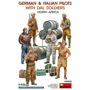 Soldats allemands, Italiens et arabes WWII 1/48 MiniArt 49018 - Maketis