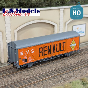 Covered wagon EVS type Ik grey orange RENAULT high roof Ep III HO LS Models 30683 - Maketis