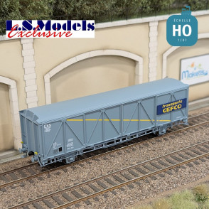 Wagon couvert EVS type Hbis gris GEFCO parois renforcées Ep IV-V HO LS Models 30686 - Maketis