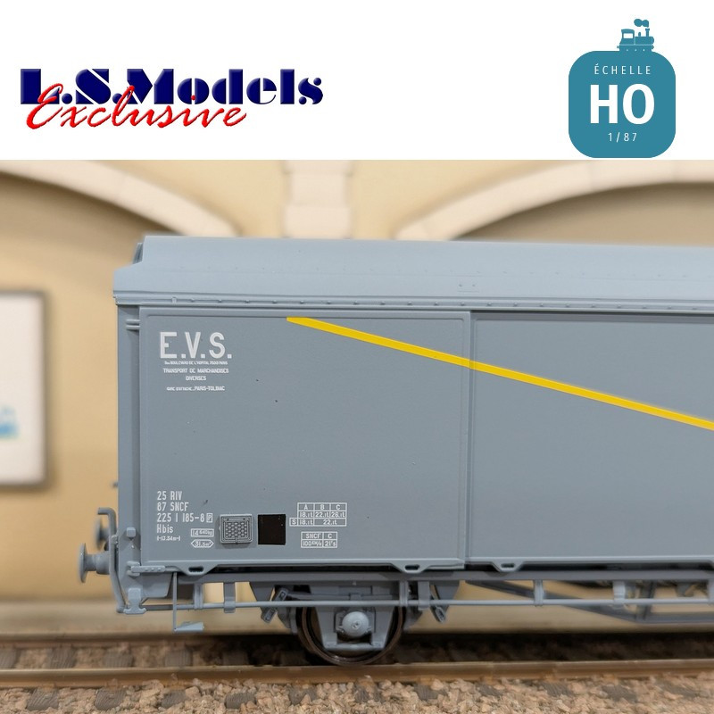 EVS type Hbis boxcar grey high roof Ep IV HO LS Models 30681 - Maketis