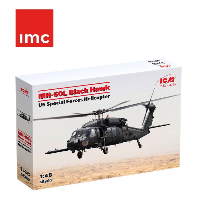 Hélicoptère Black Hawk Forces spéciales US 1/48 ICM 48360 - Maketis